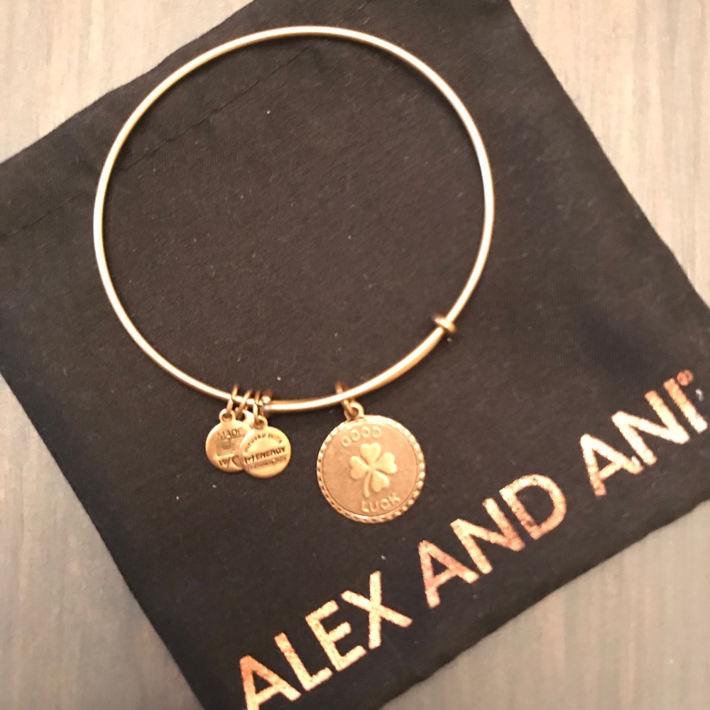Alex & Ani Good Luck Gold Bracelet